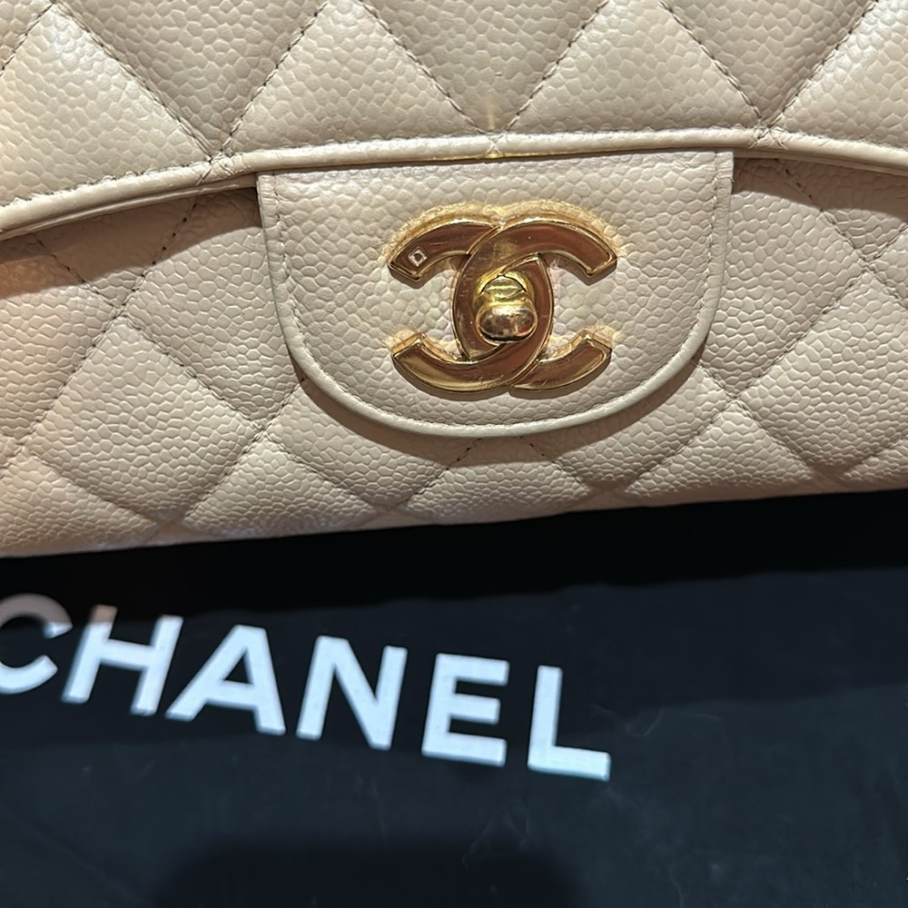 Chanel pre-owned jumbo single flap 2009-2010 - Picture 8 of 12